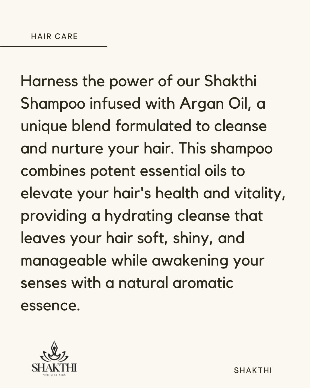 Shakthi Vedic Elixir Shampoo - 500ML