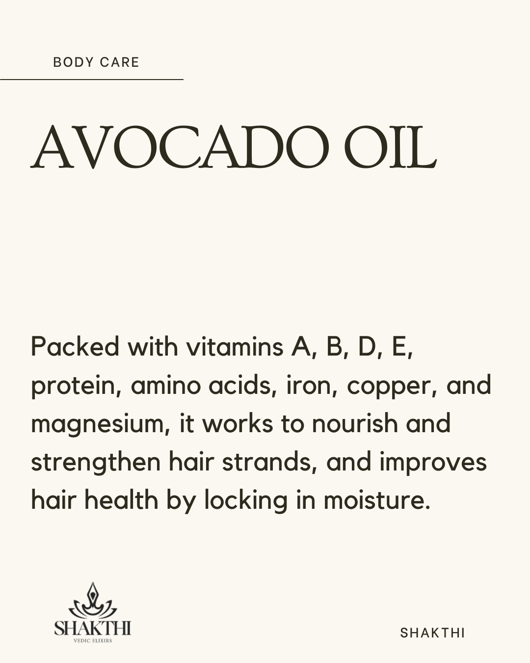 Shakthi Vedic Elixir Hair Oil - 100ML