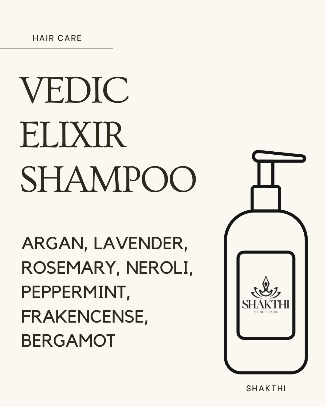 Shakthi Vedic Elixir Shampoo - 500ML